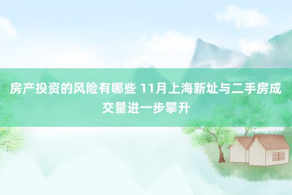 房产投资的风险有哪些 11月上海新址与二手房成交量进一步攀升