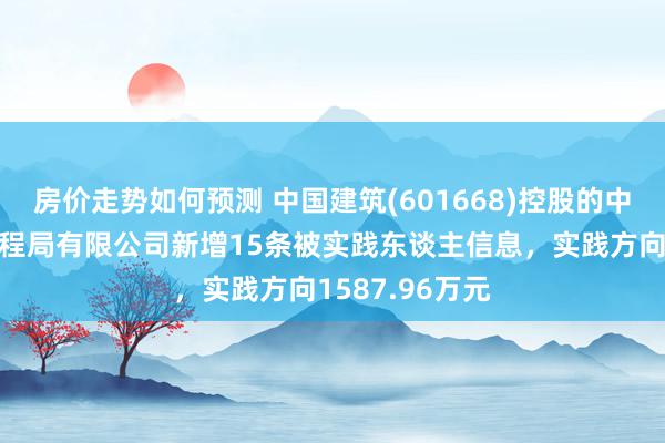 房价走势如何预测 中国建筑(601668)控股的中国建筑第七工程局有限公司新增15条被实践东谈主信息，实践方向1587.96万元