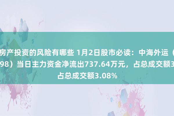 房产投资的风险有哪些 1月2日股市必读：中海外运（601598）当日主力资金净流出737.64万元，占总成交额3.08%