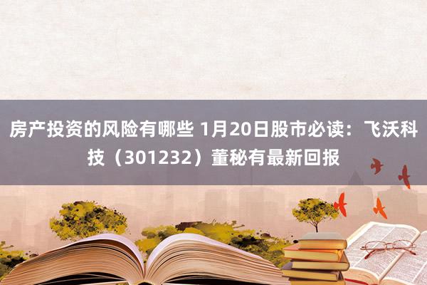 房产投资的风险有哪些 1月20日股市必读：飞沃科技（301232）董秘有最新回报