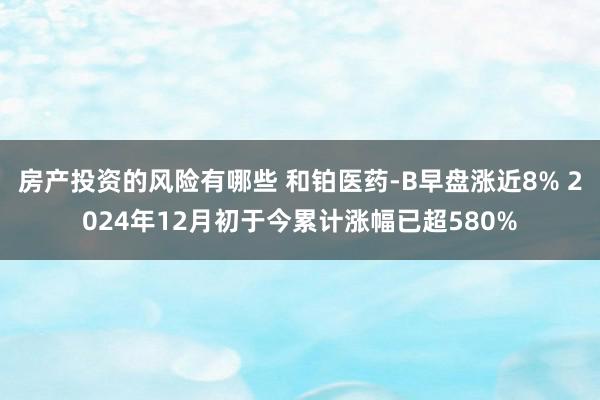 房产投资的风险有哪些 和铂医药-B早盘涨近8% 2024年12月初于今累计涨幅已超580%